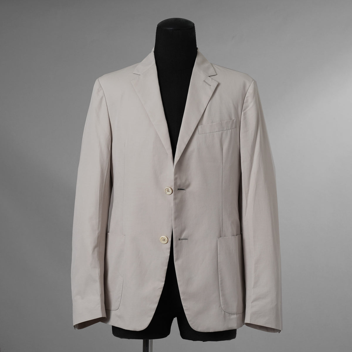 PRADA プラダ / 14SS コットン 2B テーラード ジャケット / ACS1 2014 3248 / size 48 (IVORY WHITE) 352154-in-ue
