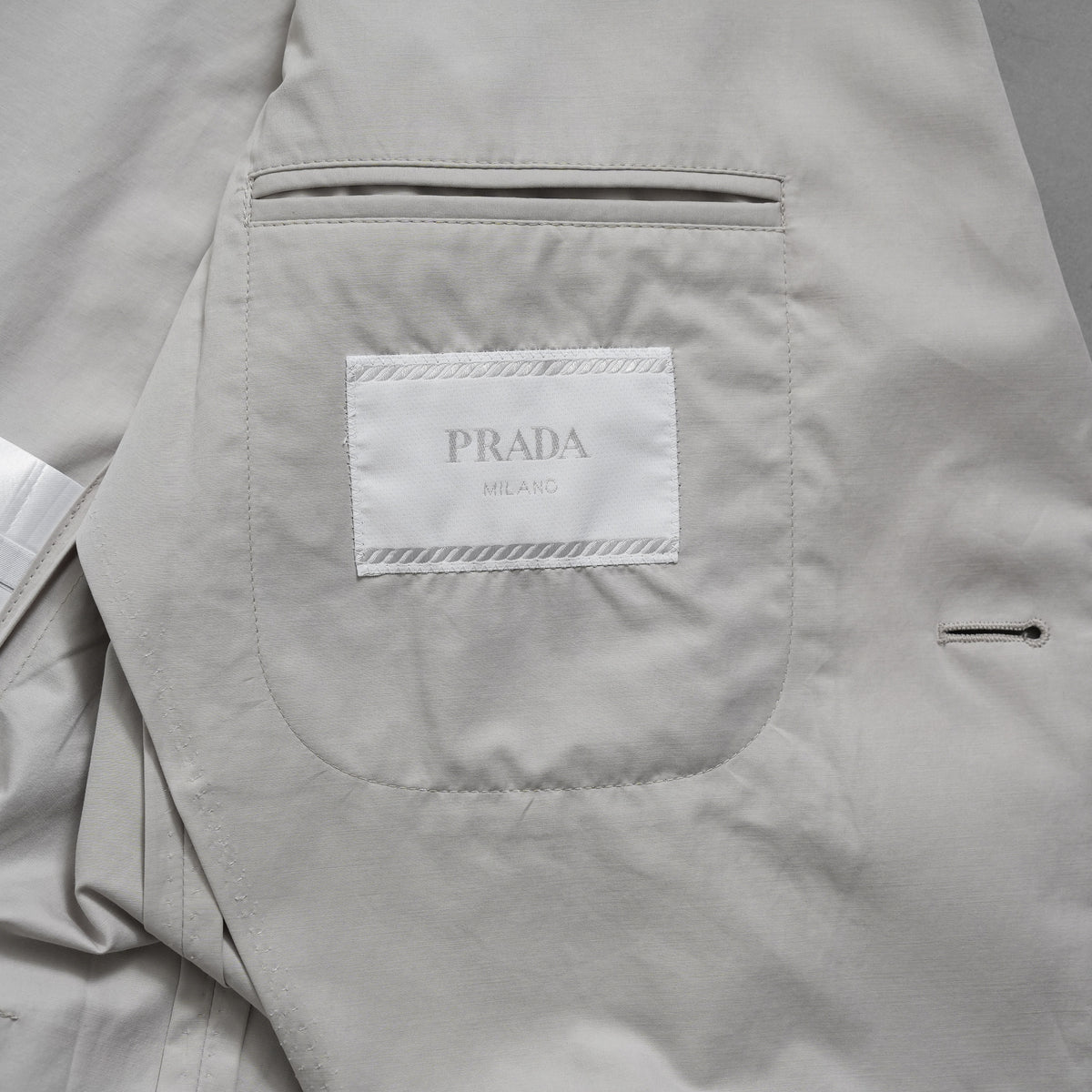 PRADA プラダ / 14SS コットン 2B テーラード ジャケット / ACS1 2014 3248 / size 48 (IVORY WHITE) 352154-in-ue