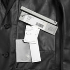 新品 Rick Owens リック オウエンス / 24SS LIDO / FOG Pocket Lido Leather Jacket / オイルカーフ レザー ジャケット / RU01D3723LOY / size 48 (BLACK)
