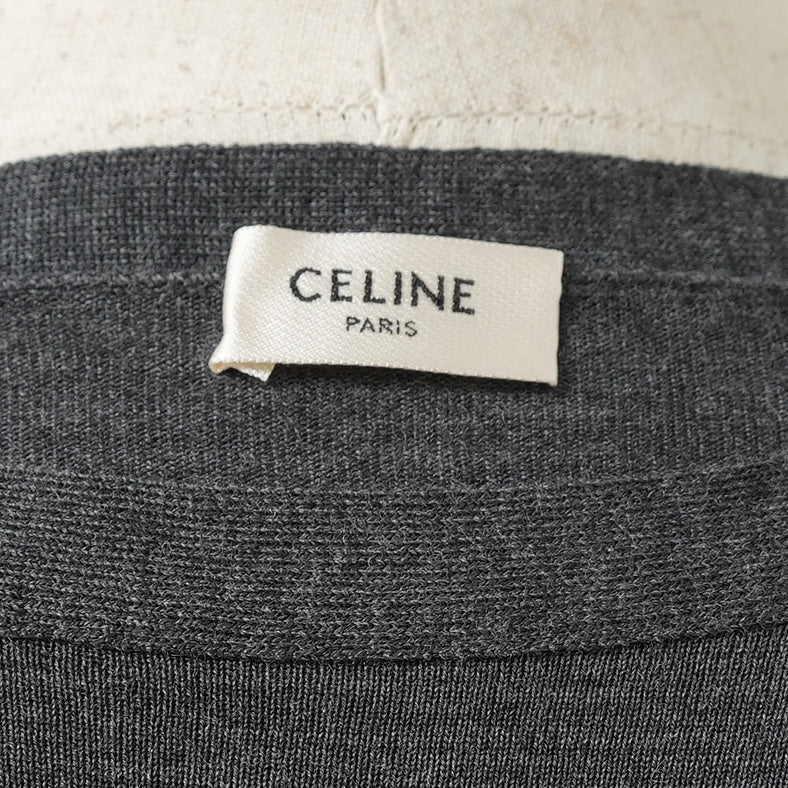 未使用 CELINE セリーヌ / 19AW ウールボートネック ニット / 2A525395D / size S (CHARCOAL GRAY) レディース