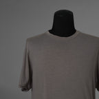 The Viridi-anne ザ ヴィリディアン / 美品 20SS 綿 シルク レギュラー 半袖Tシャツ / VI-3072-01 / size 2 (GRAY) 123057-alm