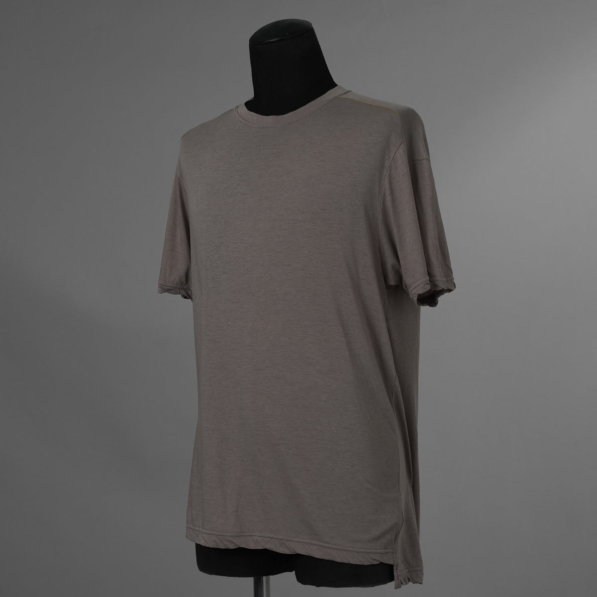 The Viridi-anne ザ ヴィリディアン / 美品 20SS 綿 シルク レギュラー 半袖Tシャツ / VI-3072-01 / size 2 (GRAY) 123057-alm