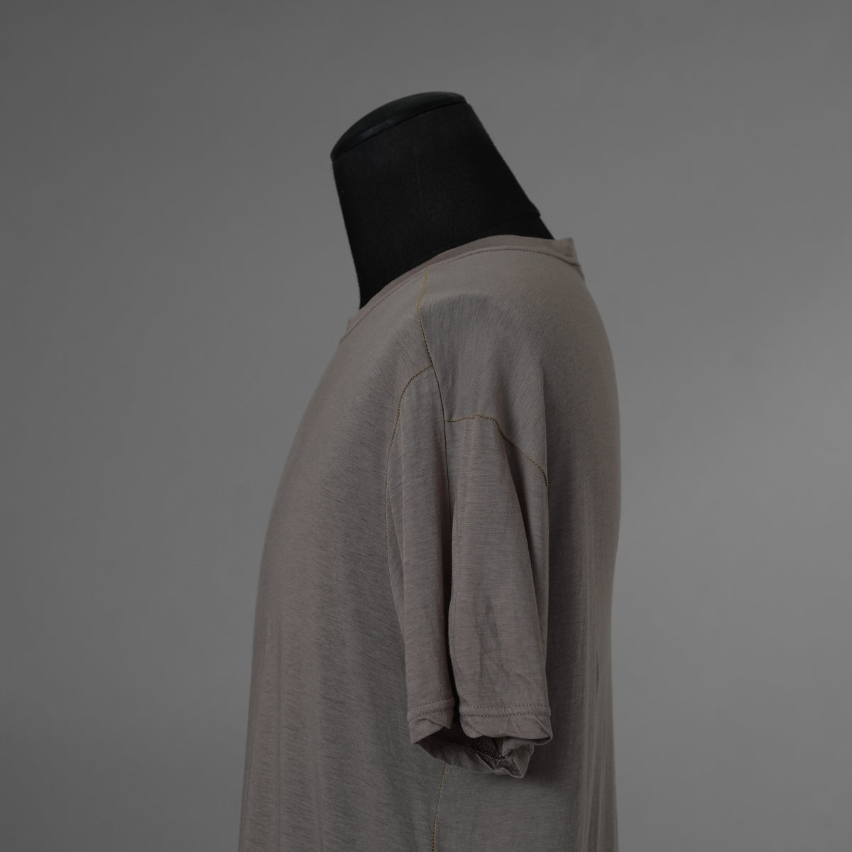 The Viridi-anne ザ ヴィリディアン / 美品 20SS 綿 シルク レギュラー 半袖Tシャツ / VI-3072-01 / size 2 (GRAY) 123057-alm