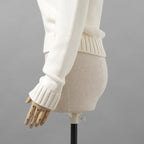 FENDI フェンディ / 21SS フェイクポケット コットン Vネック ニット / FZX625 AF4R / size 42 (WHITE) レディース