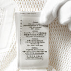 FENDI フェンディ / 21SS フェイクポケット コットン Vネック ニット / FZX625 AF4R / size 42 (WHITE) レディース
