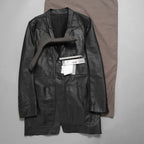 新品 Rick Owens リック オウエンス / 24SS LIDO / FOG Pocket Lido Leather Jacket / オイルカーフ レザー ジャケット / RU01D3723LOY / size 48 (BLACK)
