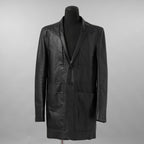 新品 Rick Owens リック オウエンス / 24SS LIDO / FOG Pocket Lido Leather Jacket / オイルカーフ レザー ジャケット / RU01D3723LOY / size 48 (BLACK)