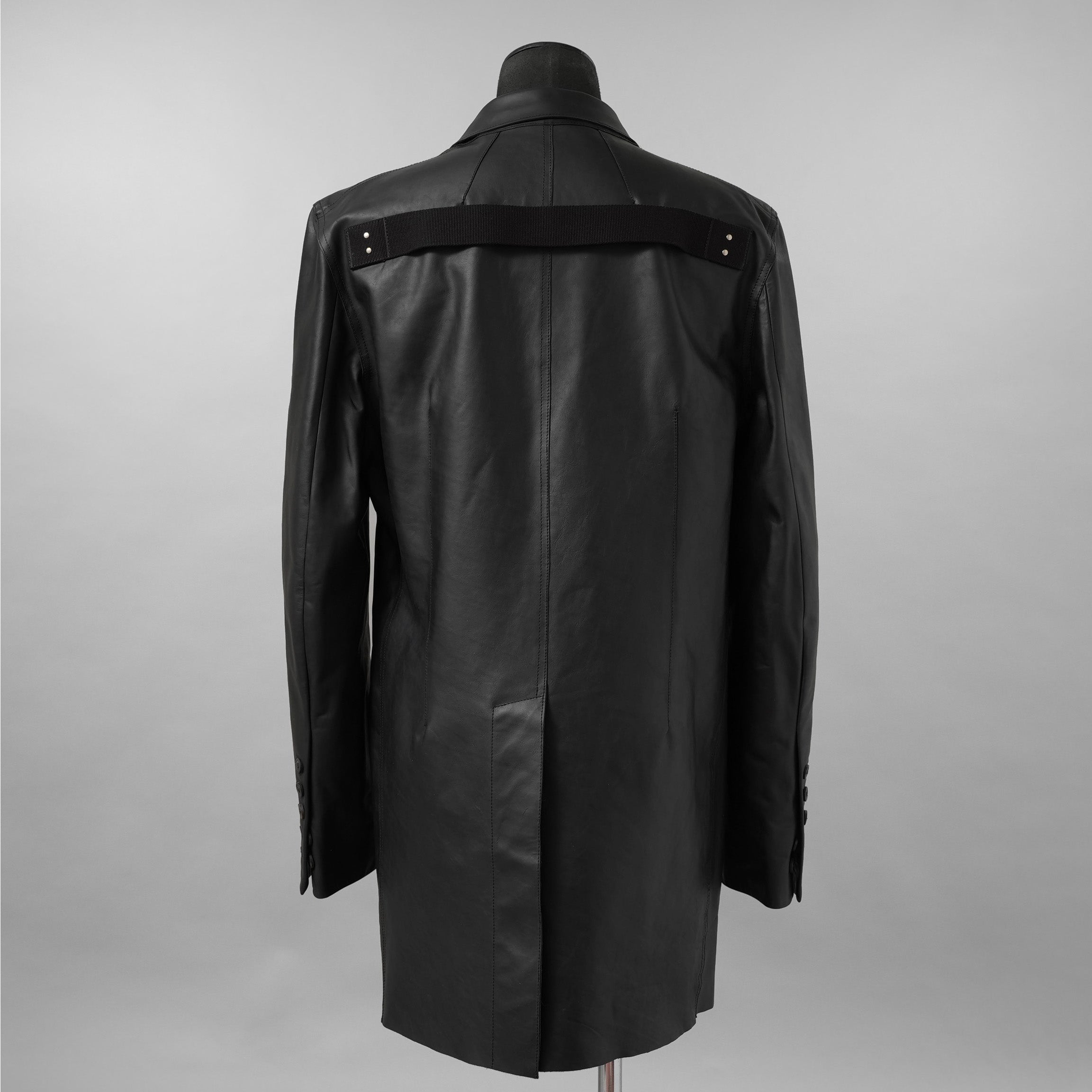 新品 Rick Owens リック オウエンス / 24SS LIDO / FOG Pocket Lido Leather Jacket / オイルカーフ レザー ジャケット / RU01D3723LOY / size 48 (BLACK)