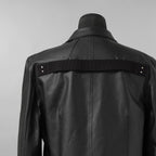 新品 Rick Owens リック オウエンス / 24SS LIDO / FOG Pocket Lido Leather Jacket / オイルカーフ レザー ジャケット / RU01D3723LOY / size 48 (BLACK)