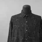 LAD MUSICIAN ラッドミュージシャン / 美品 25AW TENCEL BROAD STUDZ BIG SHIRT 長袖シャツ / 2225-133 / size 44 (BLACK)