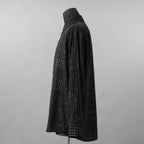 LAD MUSICIAN ラッドミュージシャン / 美品 25AW TENCEL BROAD STUDZ BIG SHIRT 長袖シャツ / 2225-133 / size 44 (BLACK)