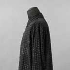 LAD MUSICIAN ラッドミュージシャン / 美品 25AW TENCEL BROAD STUDZ BIG SHIRT 長袖シャツ / 2225-133 / size 44 (BLACK)