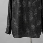 LAD MUSICIAN ラッドミュージシャン / 美品 25AW TENCEL BROAD STUDZ BIG SHIRT 長袖シャツ / 2225-133 / size 44 (BLACK)