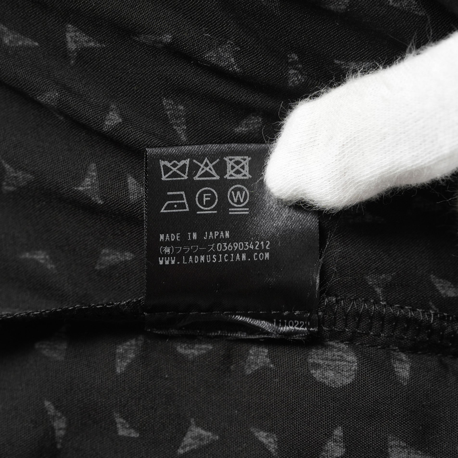LAD MUSICIAN ラッドミュージシャン / 美品 25AW TENCEL BROAD STUDZ BIG SHIRT 長袖シャツ / 2225-133 / size 44 (BLACK)