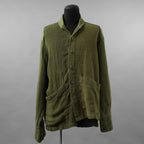 Greg Lauren グレッグローレン / 美品 24SS Army Hemp Shawl Collar Boxy Jacket ヘンプ ジャケット / size 2  (GREEN)
