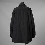 Maison Margiela メゾン マルジェラ / 22AW 中綿入り チョークストライプ シャツジャケット アウター / S51DL0403 S76446 / 02PR 225507/1 2022 2 / size 42 (BLACK) 352156-uen