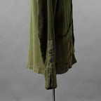 Greg Lauren グレッグローレン / 美品 24SS Army Hemp Shawl Collar Boxy Jacket ヘンプ ジャケット / size 2  (GREEN)