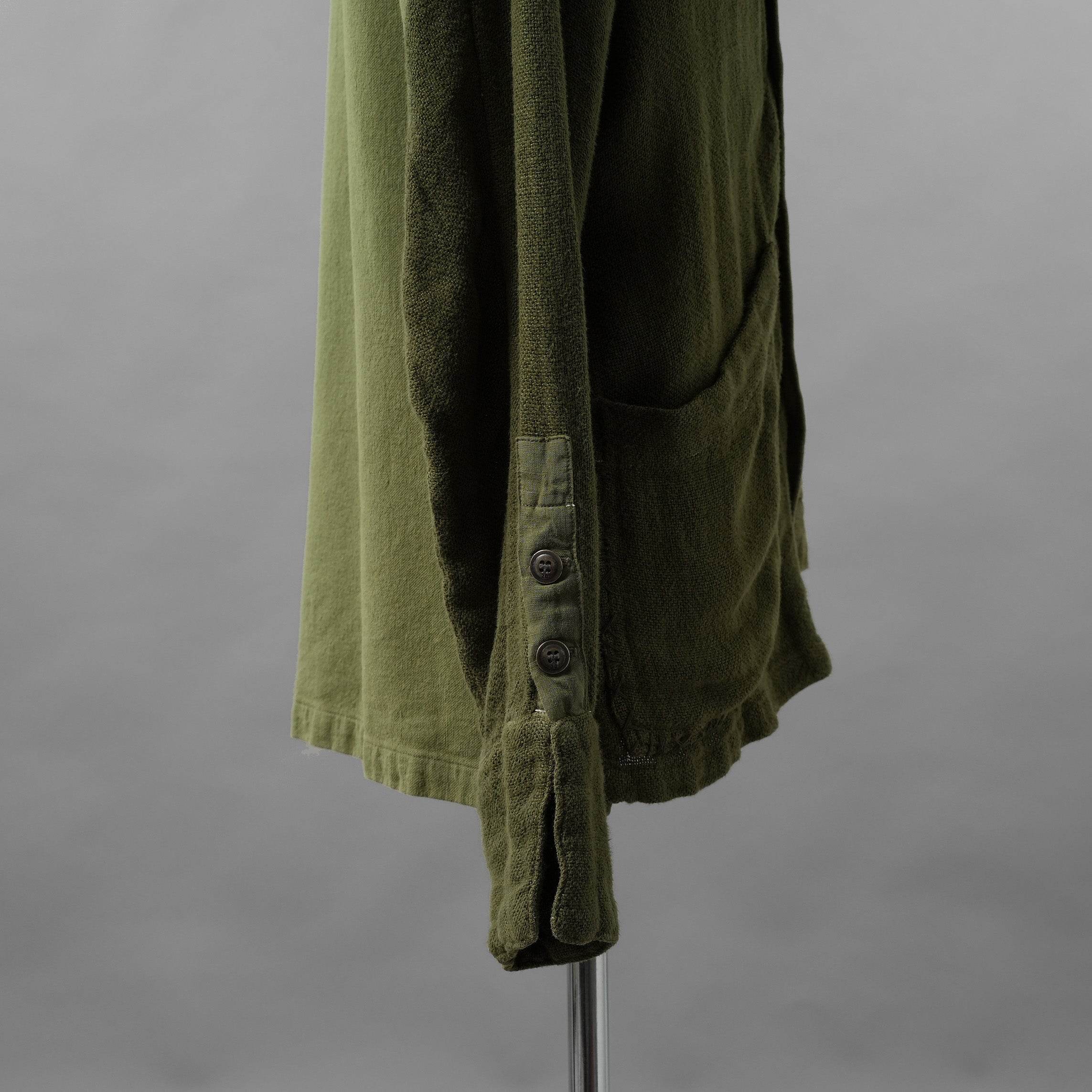 Greg Lauren グレッグローレン / 美品 24SS Army Hemp Shawl Collar Boxy Jacket ヘンプ ジャケット / size 2  (GREEN)