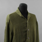 Greg Lauren グレッグローレン / 美品 24SS Army Hemp Shawl Collar Boxy Jacket ヘンプ ジャケット / size 2  (GREEN)