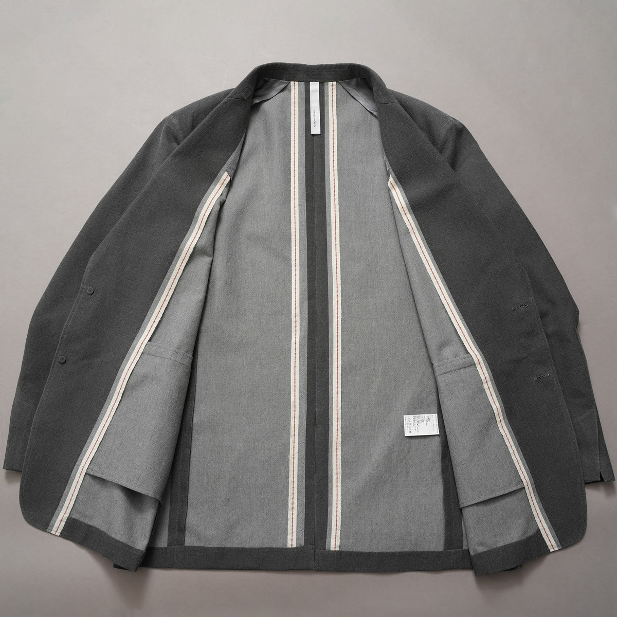 kiminori morishita キミノリ モリシタ / 美品 25AW Hand-shaving tailored jacket ハンドシェービング テーラード ジャケット / K25AW-OT09 / size 5 (GRAY) 352159-in-ue