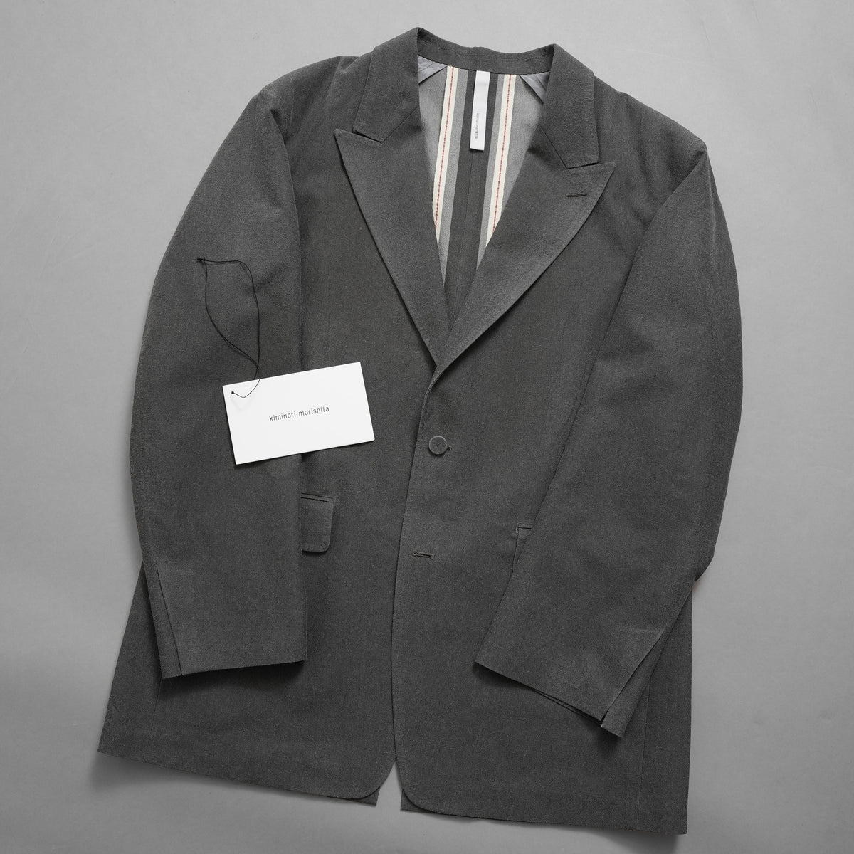 kiminori morishita キミノリ モリシタ / 美品 25AW Hand-shaving tailored jacket ハンドシェービング テーラード ジャケット / K25AW-OT09 / size 5 (GRAY) 352159-in-ue