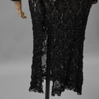 未使用 ERiKOKATORi エリコカトリ / 24SS stretch lace frill dress ドレス ワンピース / EK-11-2-1 / size F (BLACK) レディース