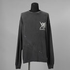 SAINT Mxxxxxx × NEIGHBORHOOD コラボ / 美品 25SS STHD . LS TEE SPEED KILLS ヴィンテージ加工 ロングスリーブTシャツ 長袖Tシャツ / SM-HR8-0000-C72 / size L (BLACK) 123059-alm