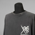 SAINT Mxxxxxx × NEIGHBORHOOD コラボ / 美品 25SS STHD . LS TEE SPEED KILLS ヴィンテージ加工 ロングスリーブTシャツ 長袖Tシャツ / SM-HR8-0000-C72 / size L (BLACK) 123059-alm
