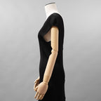 CHANEL シャネル / 12SS リブニット マキシ丈 ワンピース /ドレス / P42943K04334 / size 42 (BLACK) レディース