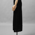 CHANEL シャネル / 12SS リブニット マキシ丈 ワンピース /ドレス / P42943K04334 / size 42 (BLACK) レディース