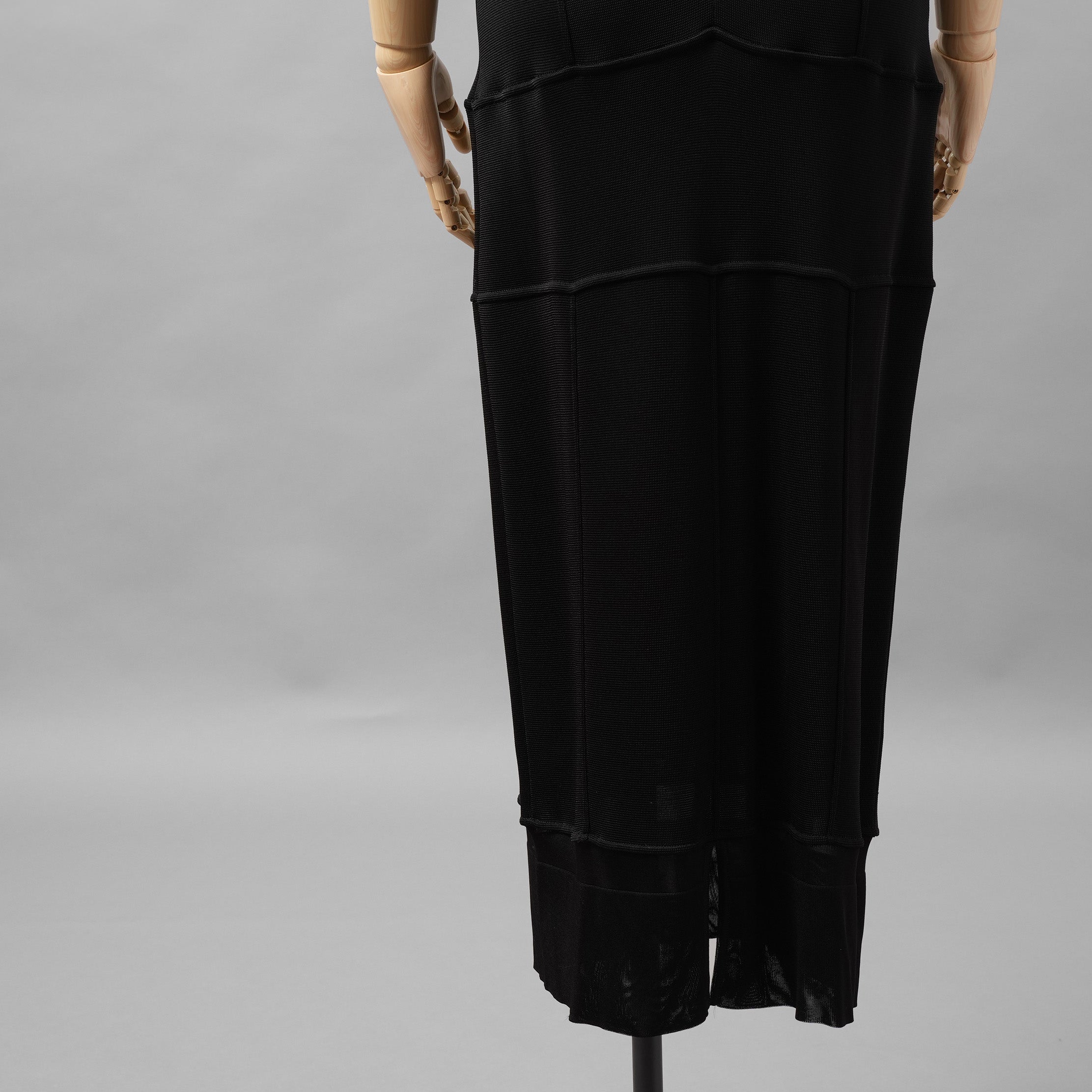 CHANEL シャネル / 12SS リブニット マキシ丈 ワンピース /ドレス / P42943K04334 / size 42 (BLACK) レディース