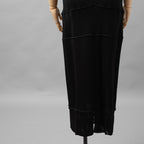 CHANEL シャネル / 12SS リブニット マキシ丈 ワンピース /ドレス / P42943K04334 / size 42 (BLACK) レディース
