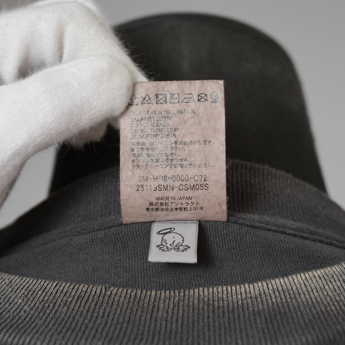 SAINT Mxxxxxx × NEIGHBORHOOD コラボ / 美品 25SS STHD . LS TEE SPEED KILLS ヴィンテージ加工 ロングスリーブTシャツ 長袖Tシャツ / SM-HR8-0000-C72 / size L (BLACK) 123059-alm
