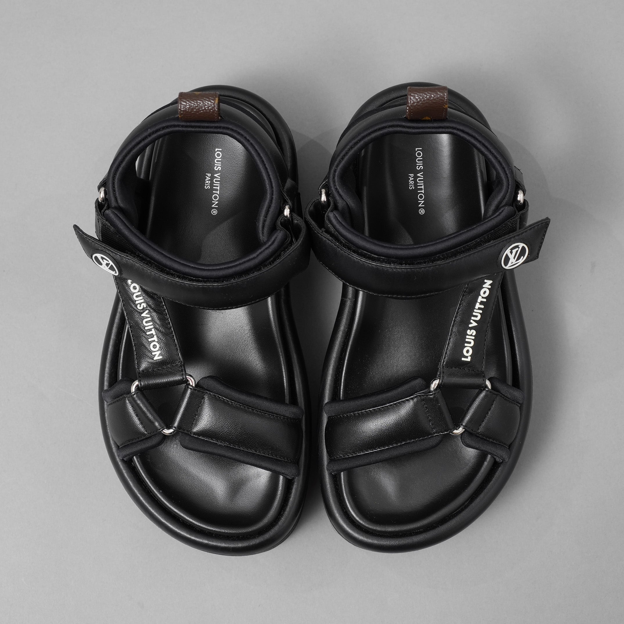 LOUIS VUITTON ルイヴィトン / 美品 23SS プールピローサンダル / SC 0232 / size 36 (23cm) BLACK