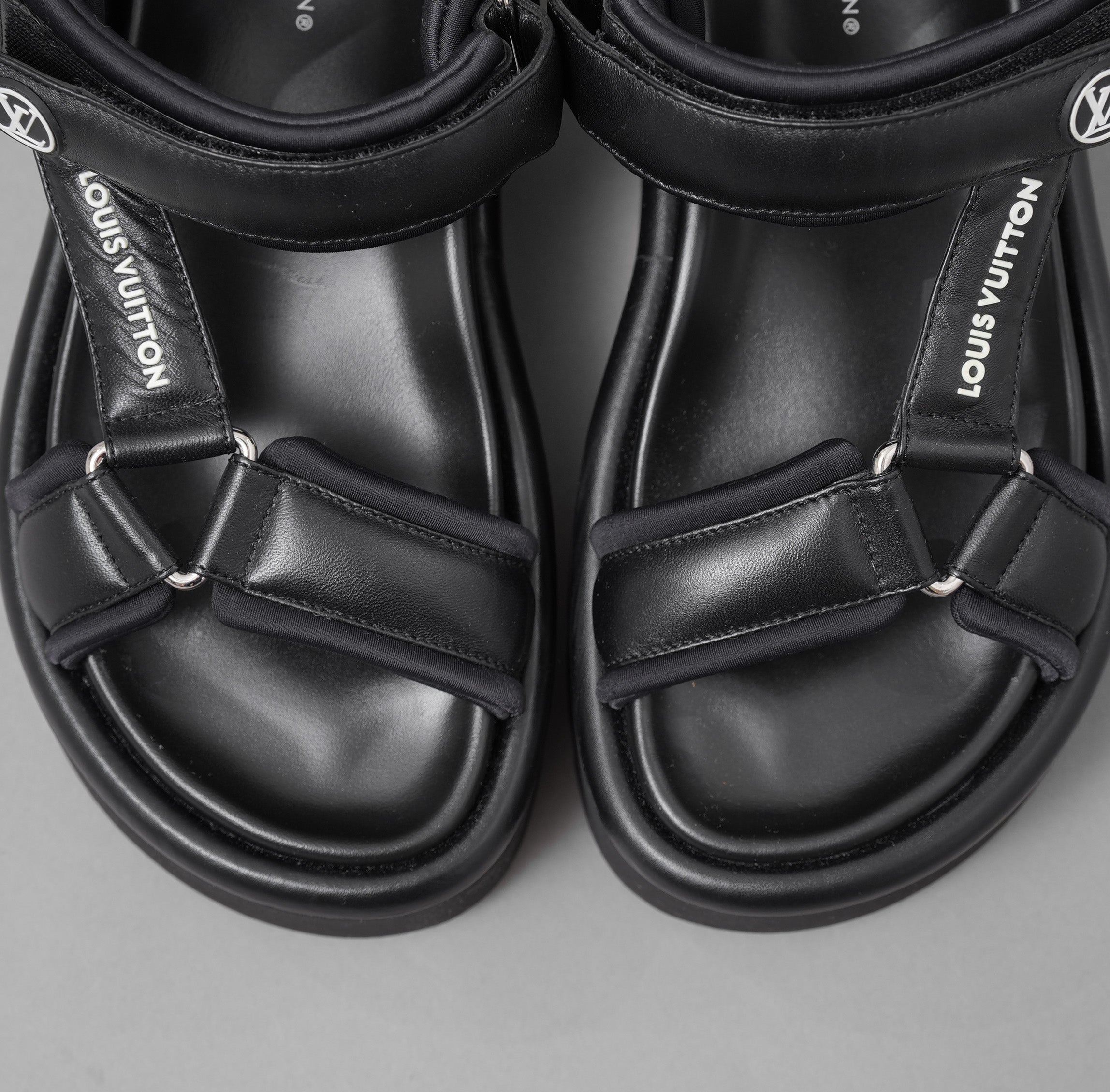 LOUIS VUITTON ルイヴィトン / 美品 23SS プールピローサンダル / SC 0232 / size 36 (23cm) BLACK