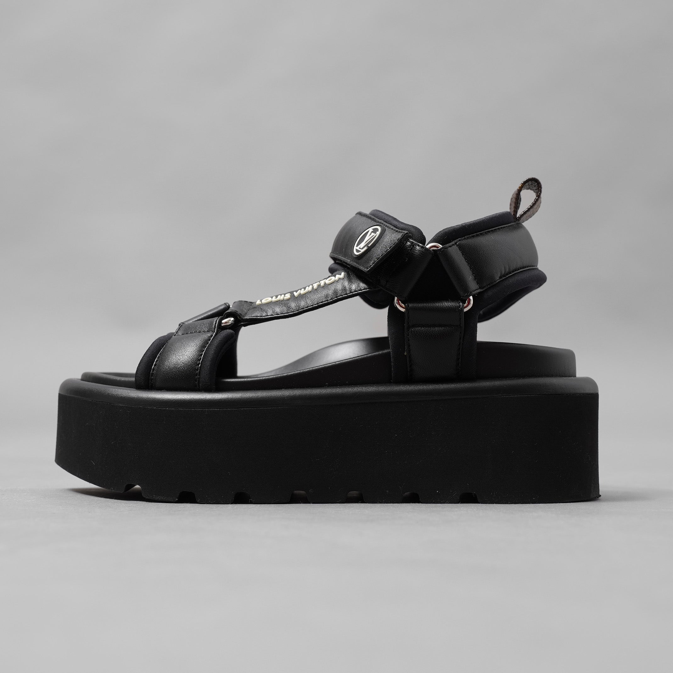LOUIS VUITTON ルイヴィトン / 美品 23SS プールピローサンダル / SC 0232 / size 36 (23cm) BLACK