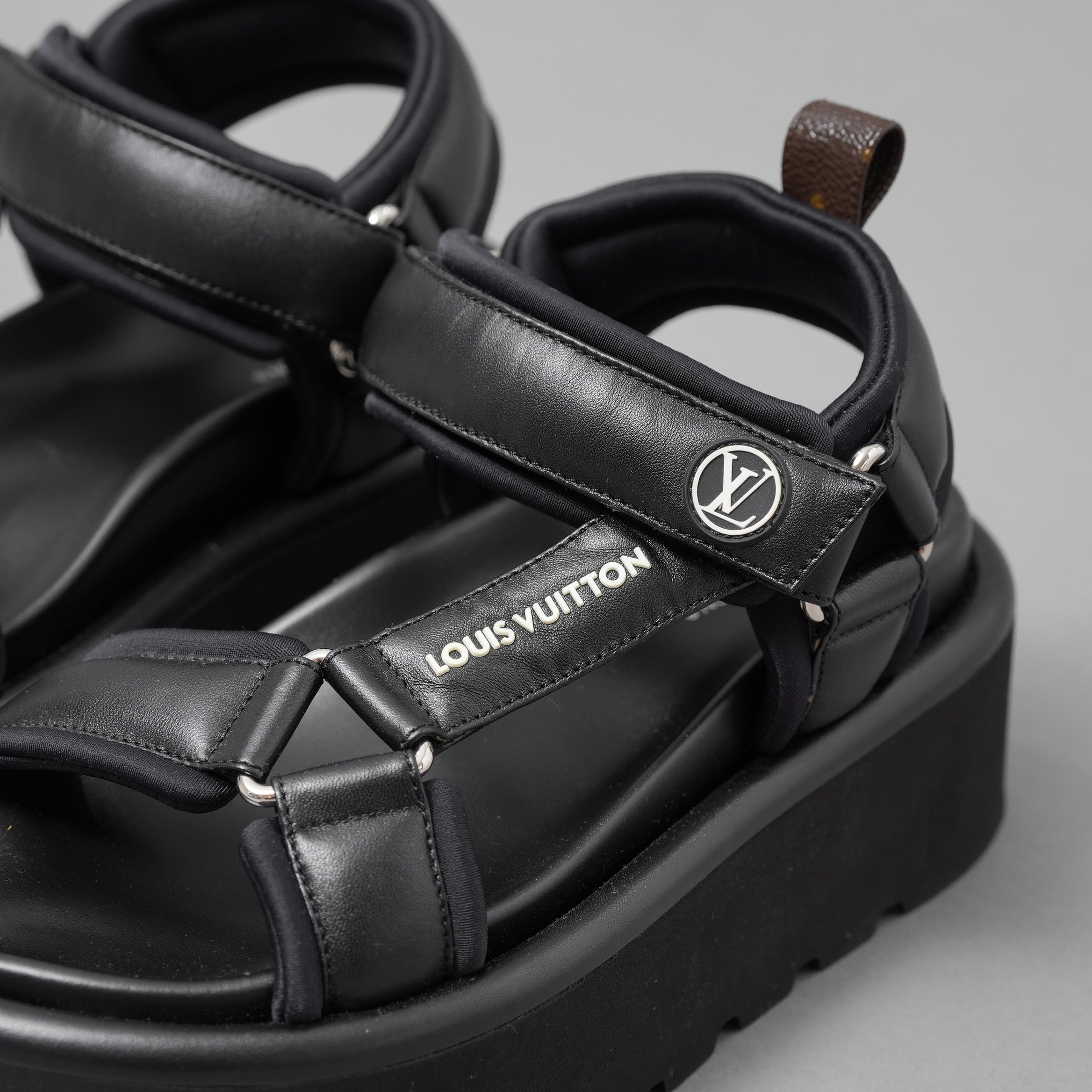 LOUIS VUITTON ルイヴィトン / 美品 23SS プールピローサンダル / SC 0232 / size 36 (23cm) BLACK