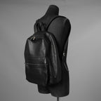 RICK OWENS リックオウエンス / 美品 24SS LIDO期 Classic Zip Leather Backpack カーフレザー バッグパック / RA01E0671 / BLACK 352165-in-ue アクセサリー