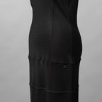 CHANEL シャネル / 12SS リブニット マキシ丈 ワンピース /ドレス / P42943K04334 / size 42 (BLACK) レディース