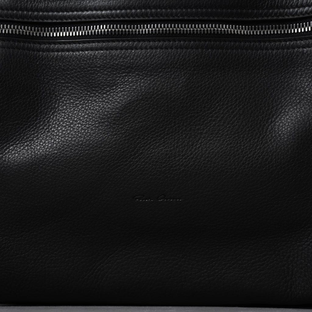 RICK OWENS リックオウエンス / 美品 24SS LIDO期 Classic Zip Leather Backpack カーフレザー バッグパック / RA01E0671 / BLACK 352165-in-ue アクセサリー