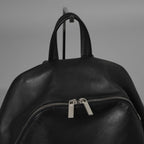 RICK OWENS リックオウエンス / 美品 24SS LIDO期 Classic Zip Leather Backpack カーフレザー バッグパック / RA01E0671 / BLACK 352165-in-ue アクセサリー