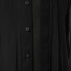 Rick Owens リックオウエンス / 美品 24SS LIDO OFFICE SHIRT シルクシアー 長袖シャツ / RU01D3299-S / size 48 (BLACK)