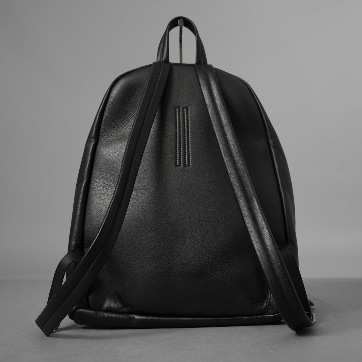 RICK OWENS リックオウエンス / 美品 24SS LIDO期 Classic Zip Leather Backpack カーフレザー バッグパック / RA01E0671 / BLACK 352165-in-ue アクセサリー