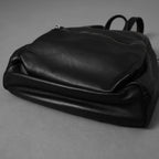 RICK OWENS リックオウエンス / 美品 24SS LIDO期 Classic Zip Leather Backpack カーフレザー バッグパック / RA01E0671 / BLACK 352165-in-ue アクセサリー