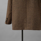 未使用品 ANDREA&Co. アンドレアアンドコー / 25AW シャイニーレザーコンビセットアップ ジャケット スカート / ansun-533 / size FREE (BROWN) レディース