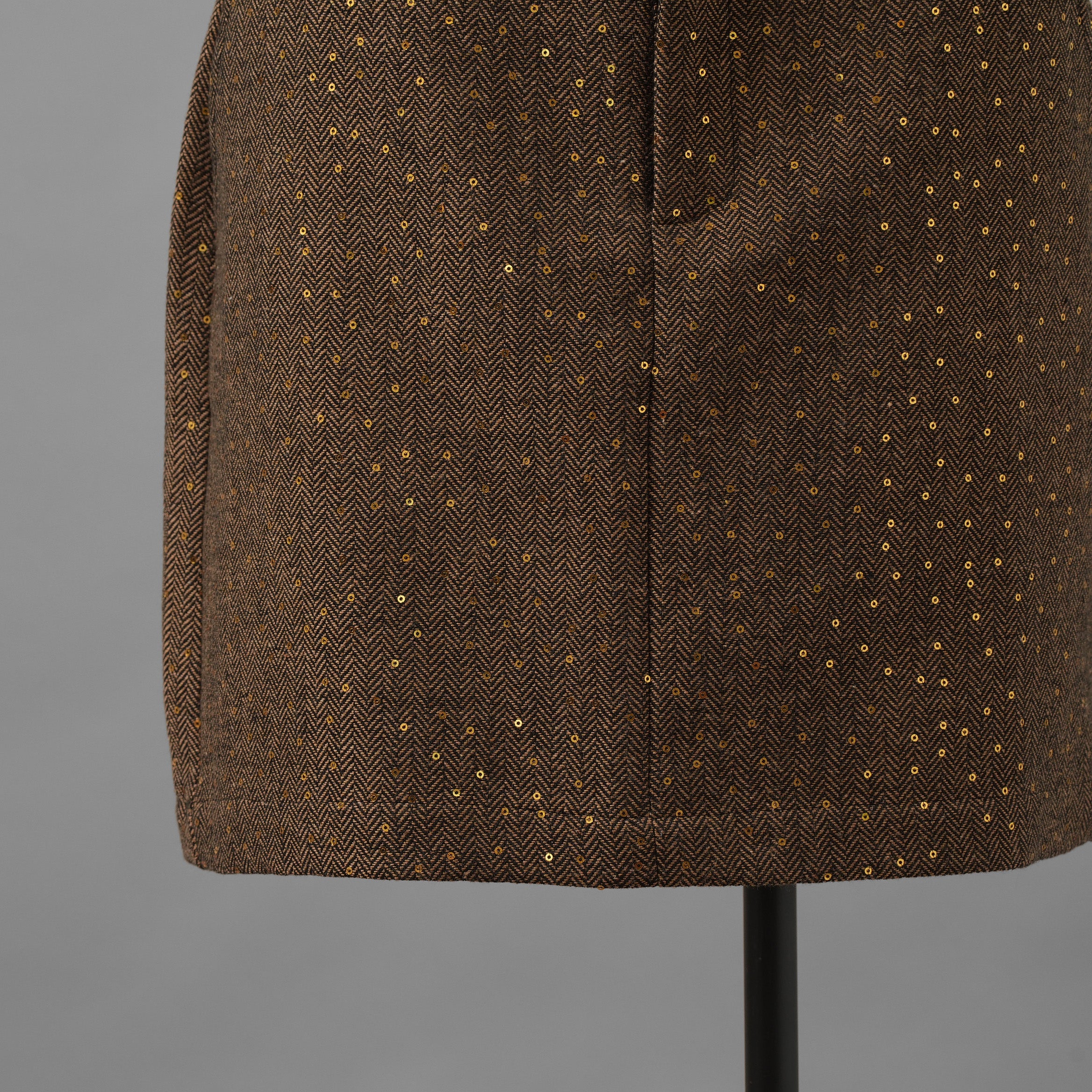 未使用品 ANDREA&Co. アンドレアアンドコー / 25AW シャイニーレザーコンビセットアップ ジャケット スカート / ansun-533 / size FREE (BROWN) レディース