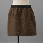 未使用品 ANDREA&Co. アンドレアアンドコー / 25AW シャイニーレザーコンビセットアップ ジャケット スカート / ansun-533 / size FREE (BROWN) レディース