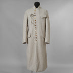 ARCHIVIO J.M. Ribot アルキビオ J.M. リボット / 新品 24AW LIFT代官山 別注 REVER UP COAT ウール ロング コート / size 46 (LIGHT HERRINGBONE)