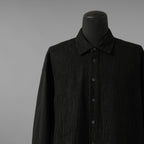 The Viridi-anne ザ ヴィリディアン / 25SS エンブロイダリーシャツ 長袖シャツ / VI-3851-02 / size 2 (BLACK)