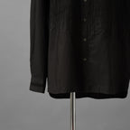 The Viridi-anne ザ ヴィリディアン / 25SS エンブロイダリーシャツ 長袖シャツ / VI-3851-02 / size 2 (BLACK)